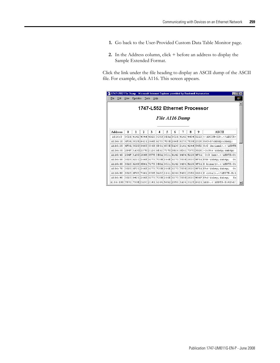 Rockwell Automation 1747-L5xx SLC 500 Modular Hardware Style User Manual User Manual | Page 259 / 296