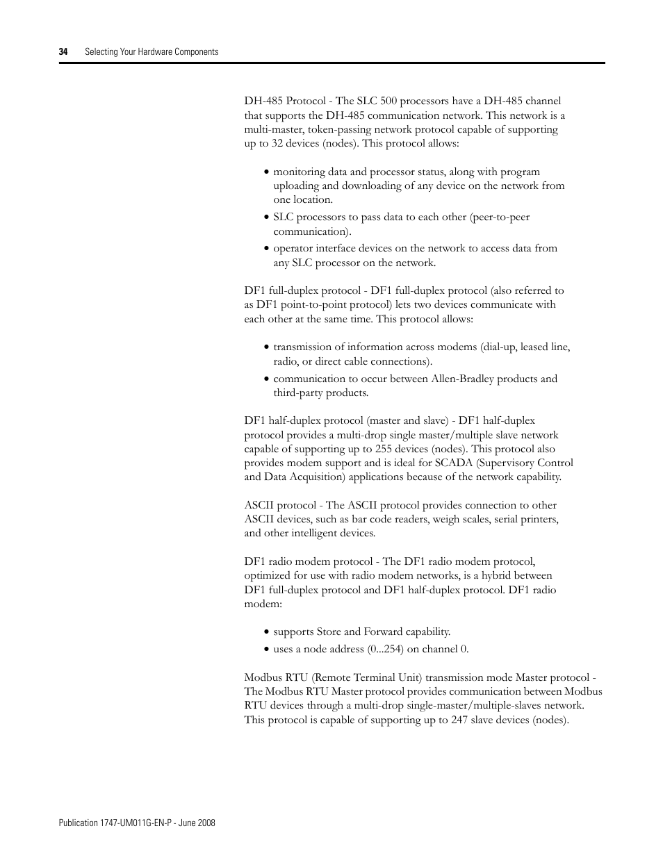 Rockwell Automation 1747-L5xx SLC 500 Modular Hardware Style User Manual User Manual | Page 34 / 296