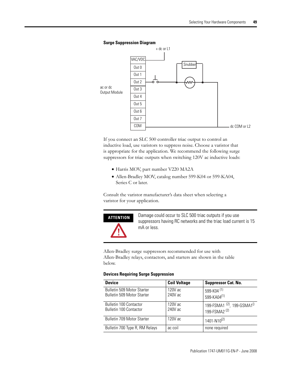 Rockwell Automation 1747-L5xx SLC 500 Modular Hardware Style User Manual User Manual | Page 49 / 296