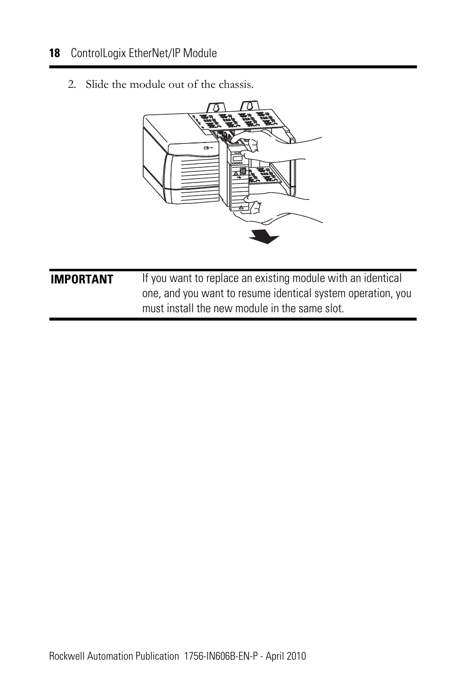 Rockwell Automation 1756-EN2F ControlLogix EtherNet/IP Module Installation Instructions User Manual | Page 18 / 28