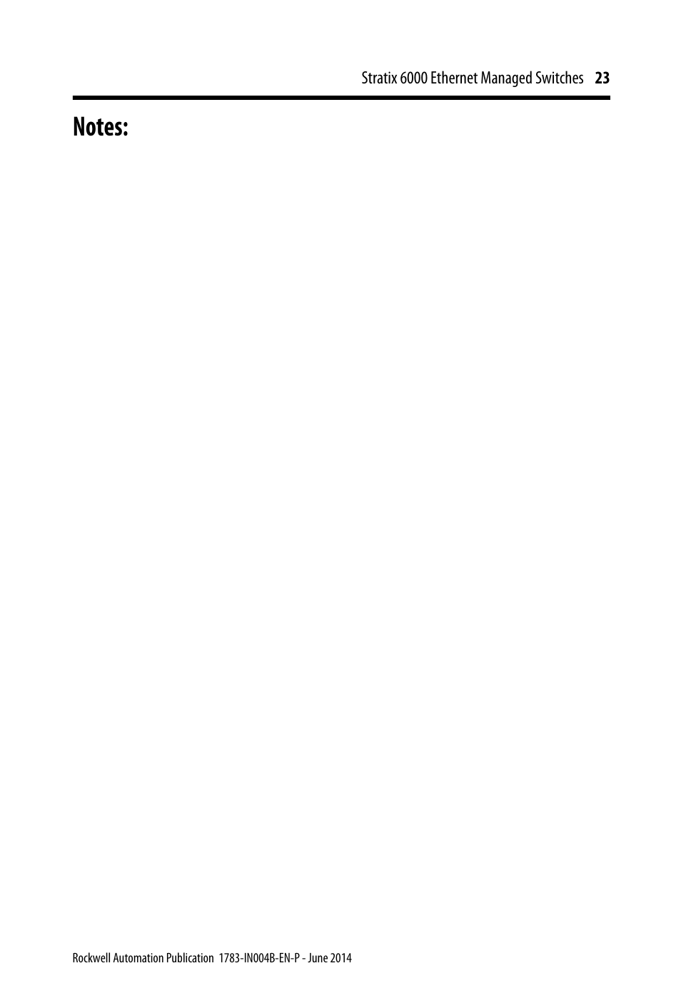 Rockwell Automation 1783-EMS08T Stratix 6000 Ethernet Managed Switches Installation Instructions User Manual | Page 23 / 24