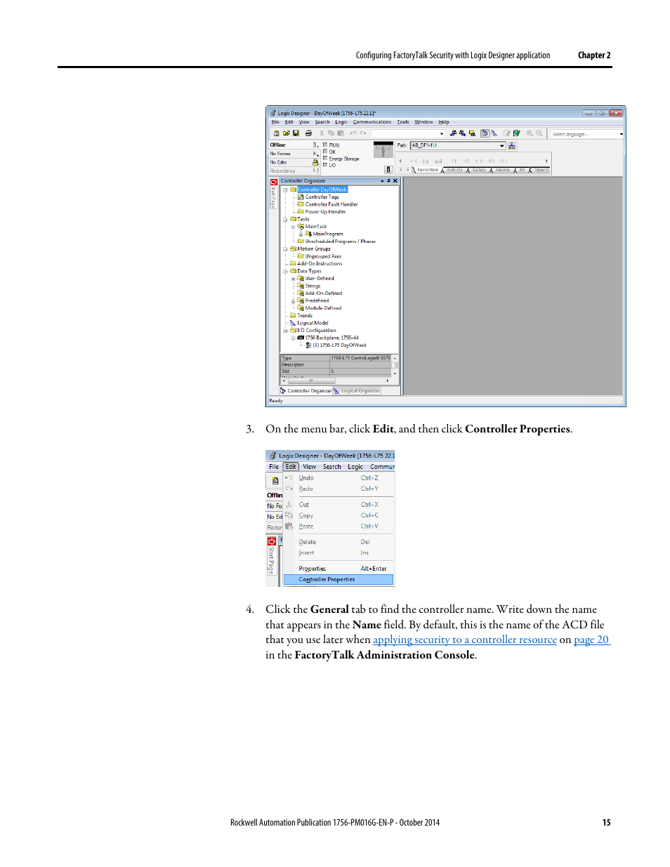 Rockwell Automation Logix5000 Controllers Security Programming Manual User Manual | Page 15 / 63