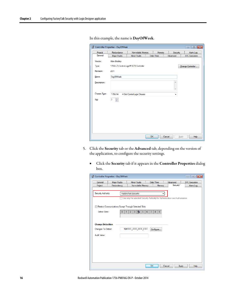 Rockwell Automation Logix5000 Controllers Security Programming Manual User Manual | Page 16 / 63