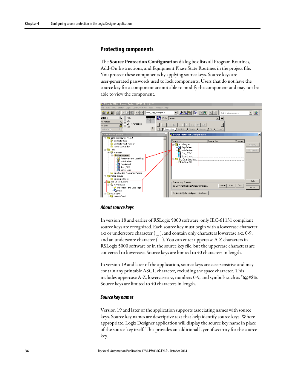 Protecting components | Rockwell Automation Logix5000 Controllers Security Programming Manual User Manual | Page 34 / 63