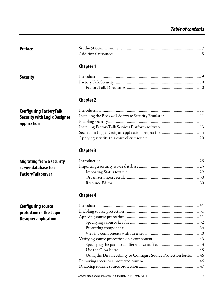 Rockwell Automation Logix5000 Controllers Security Programming Manual User Manual | Page 5 / 63