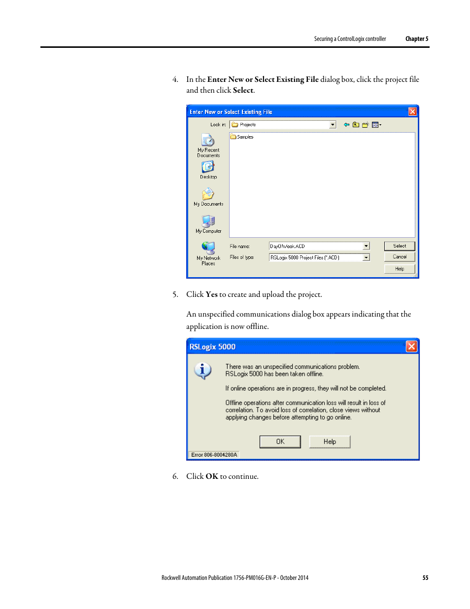 Rockwell Automation Logix5000 Controllers Security Programming Manual User Manual | Page 55 / 63