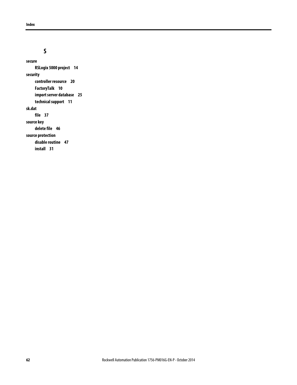 Rockwell Automation Logix5000 Controllers Security Programming Manual User Manual | Page 62 / 63