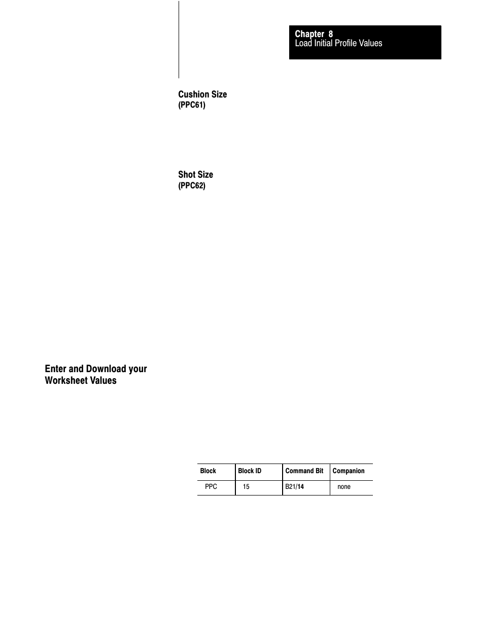 8ć29, Enter and download your worksheet values | Rockwell Automation 1771-QDC, D17716.5.86(Passport) PLASTIC MOLDING MODULE User Manual | Page 150 / 289