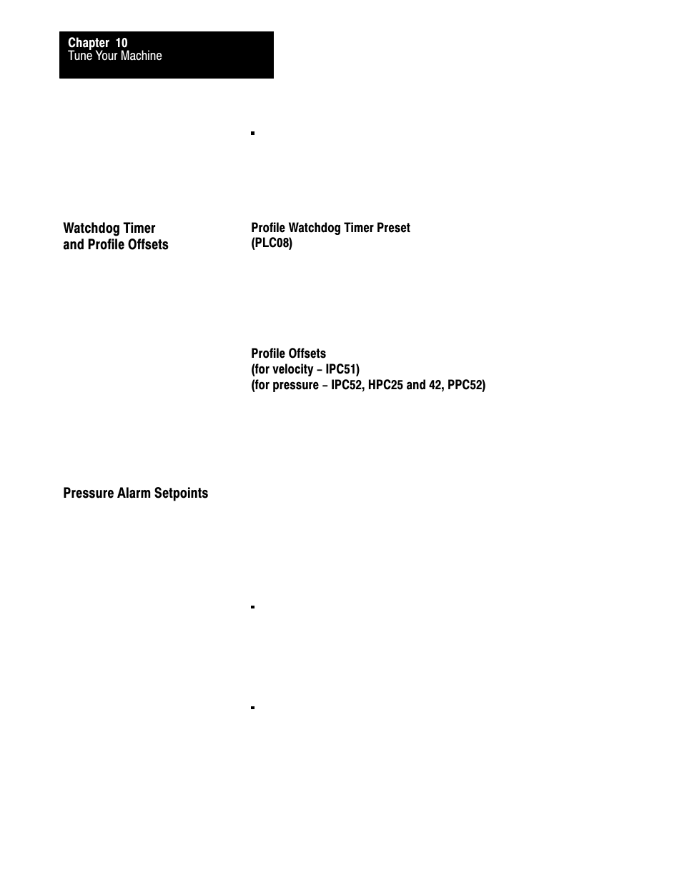 10ć20 | Rockwell Automation 1771-QDC, D17716.5.86(Passport) PLASTIC MOLDING MODULE User Manual | Page 228 / 289