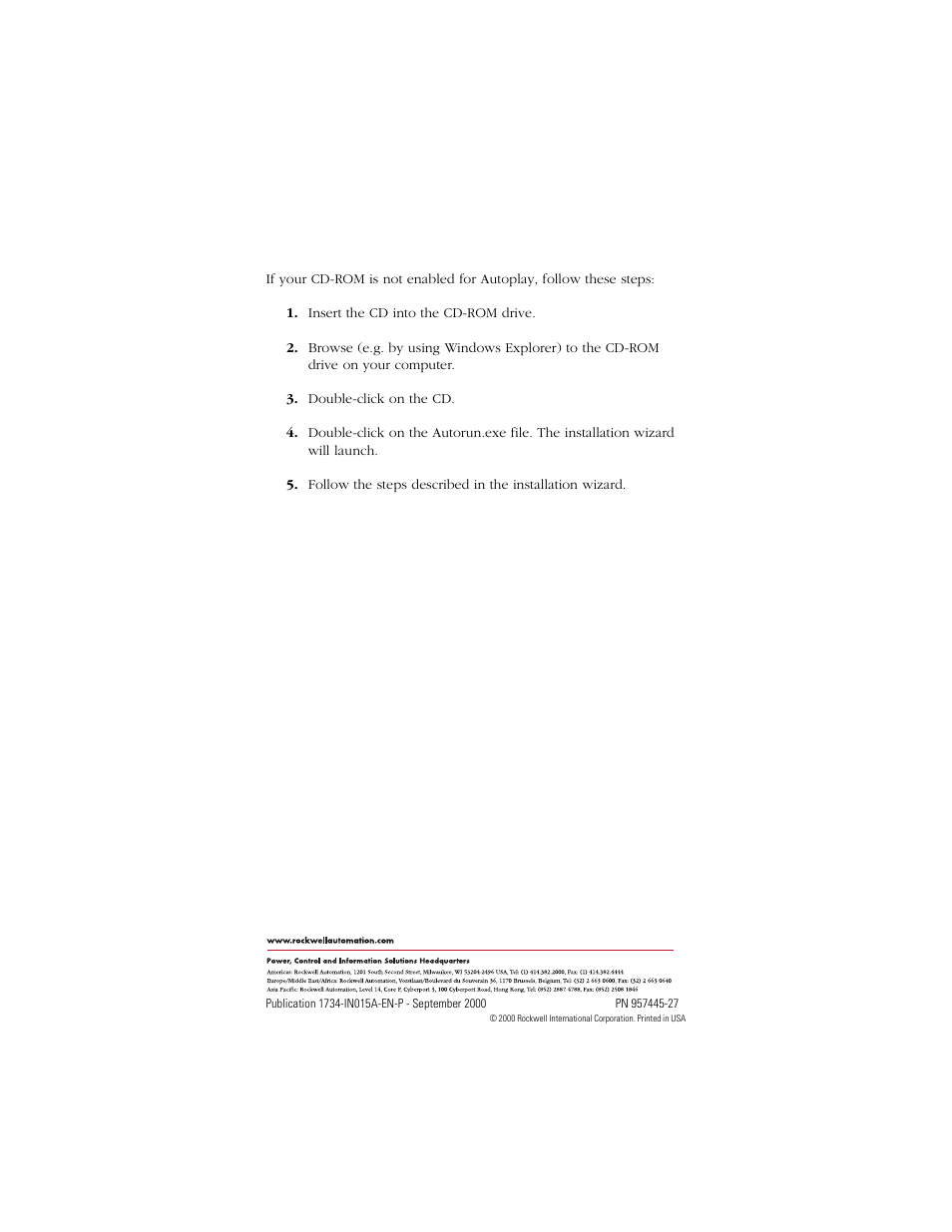 Back cover | Rockwell Automation 1734-ADN POINT I/O DeviceNet Adapter Configuration Software Installation Instructions User Manual | Page 2 / 2