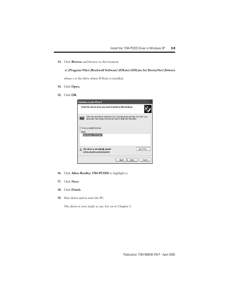 Rockwell Automation 1784-PCIDS DeviceNet PCI Communication Interface Card User Manual | Page 27 / 68