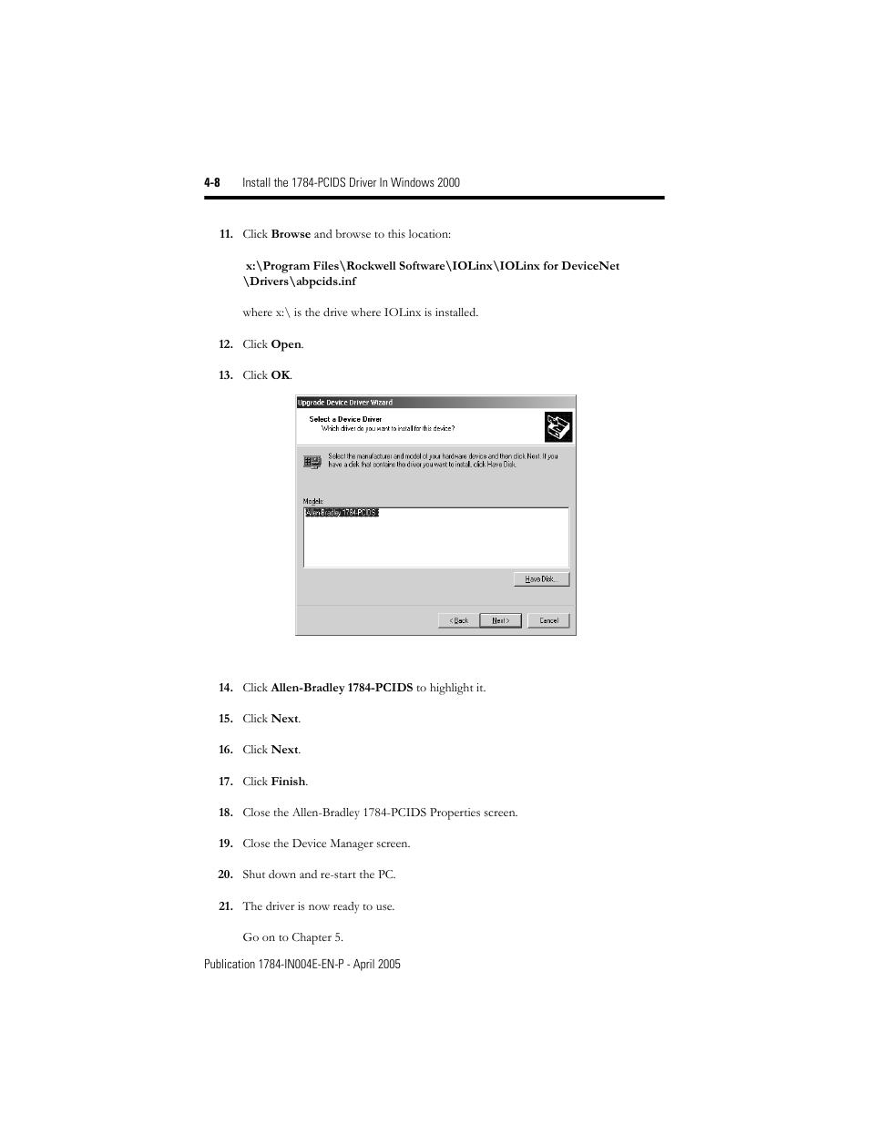 Rockwell Automation 1784-PCIDS DeviceNet PCI Communication Interface Card User Manual | Page 36 / 68