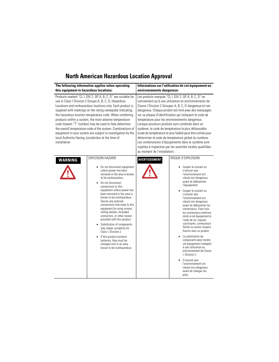 North american hazardous location approval | Rockwell Automation 1784-PCIDS DeviceNet PCI Communication Interface Card User Manual | Page 4 / 68