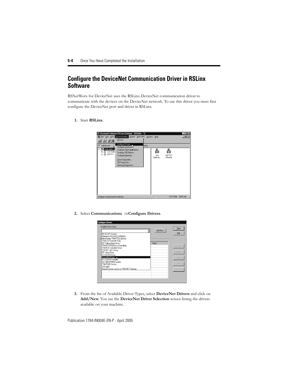 Rockwell Automation 1784-PCIDS DeviceNet PCI Communication Interface Card User Manual | Page 40 / 68