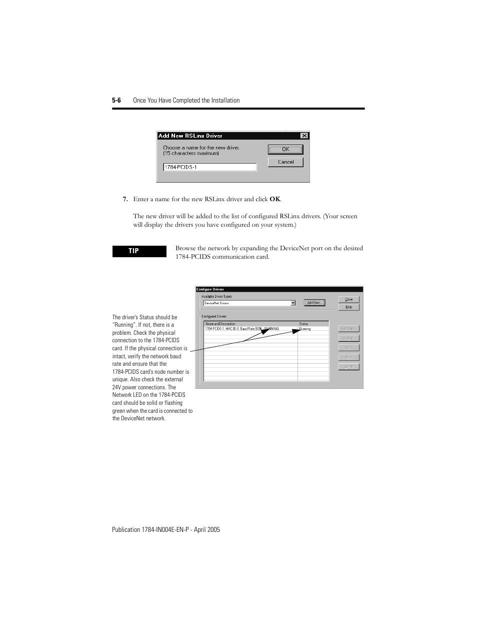 Rockwell Automation 1784-PCIDS DeviceNet PCI Communication Interface Card User Manual | Page 42 / 68