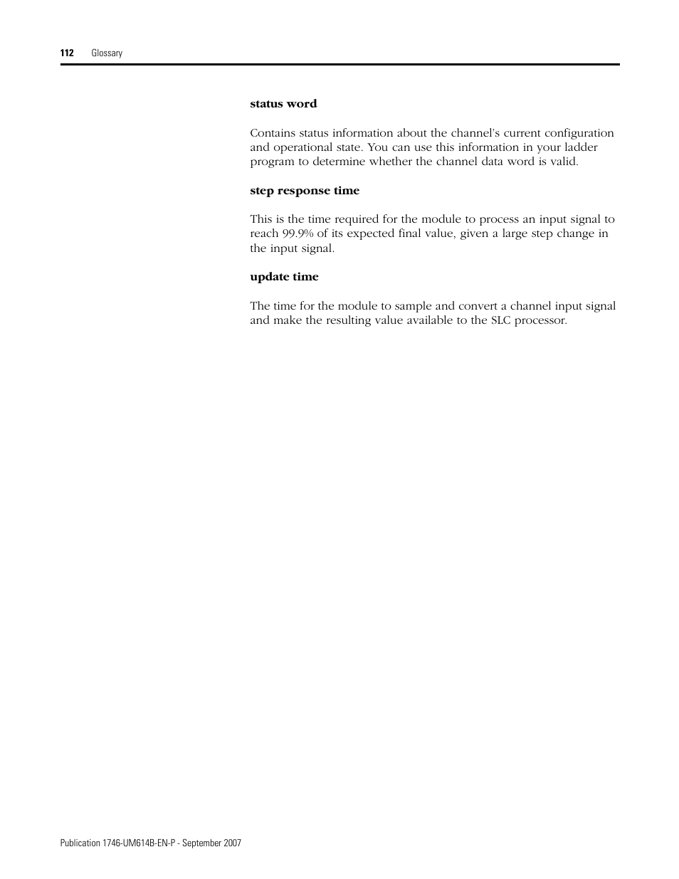 Rockwell Automation 1746-INT4 Thermocouple/MV Isolated/ User Manual User Manual | Page 112 / 116