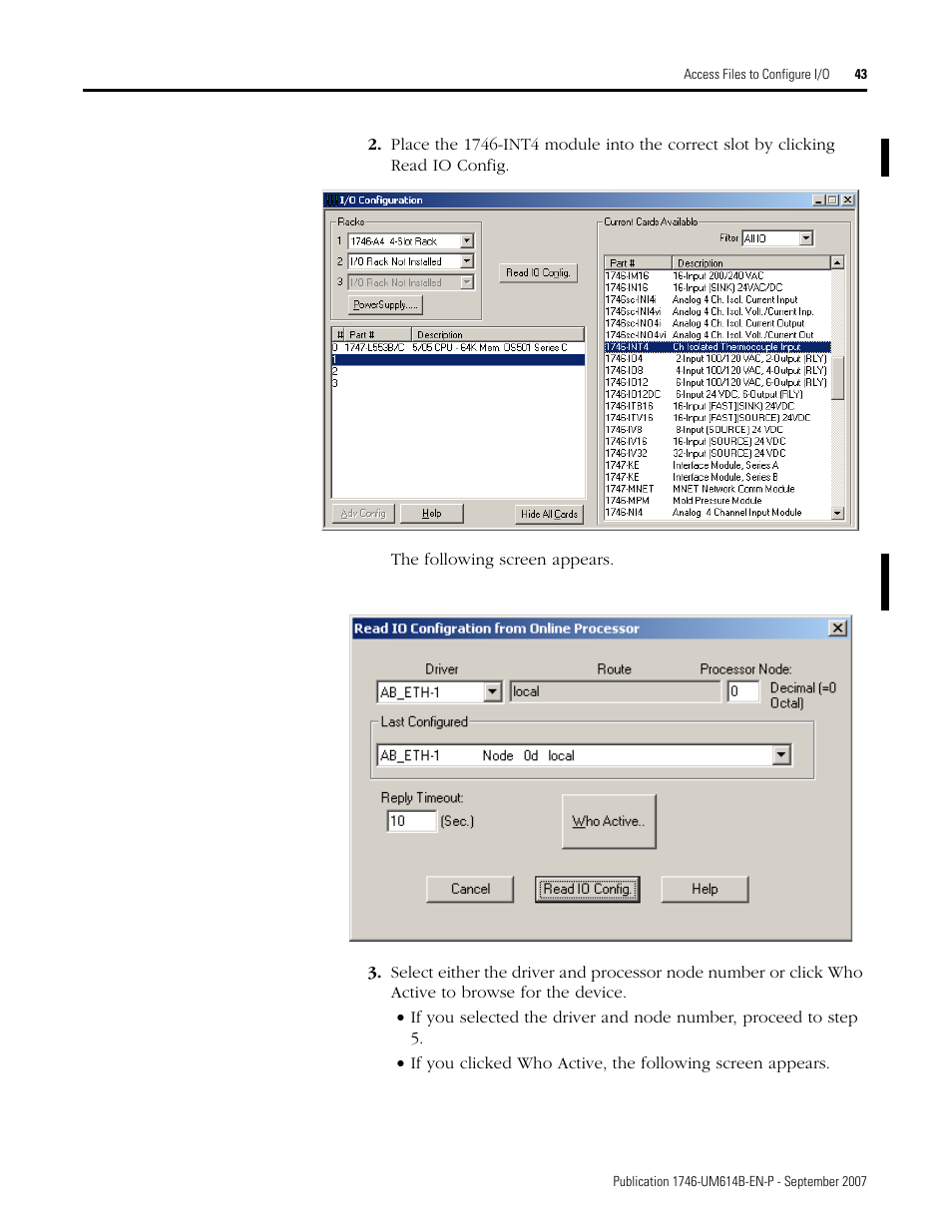Rockwell Automation 1746-INT4 Thermocouple/MV Isolated/ User Manual User Manual | Page 43 / 116