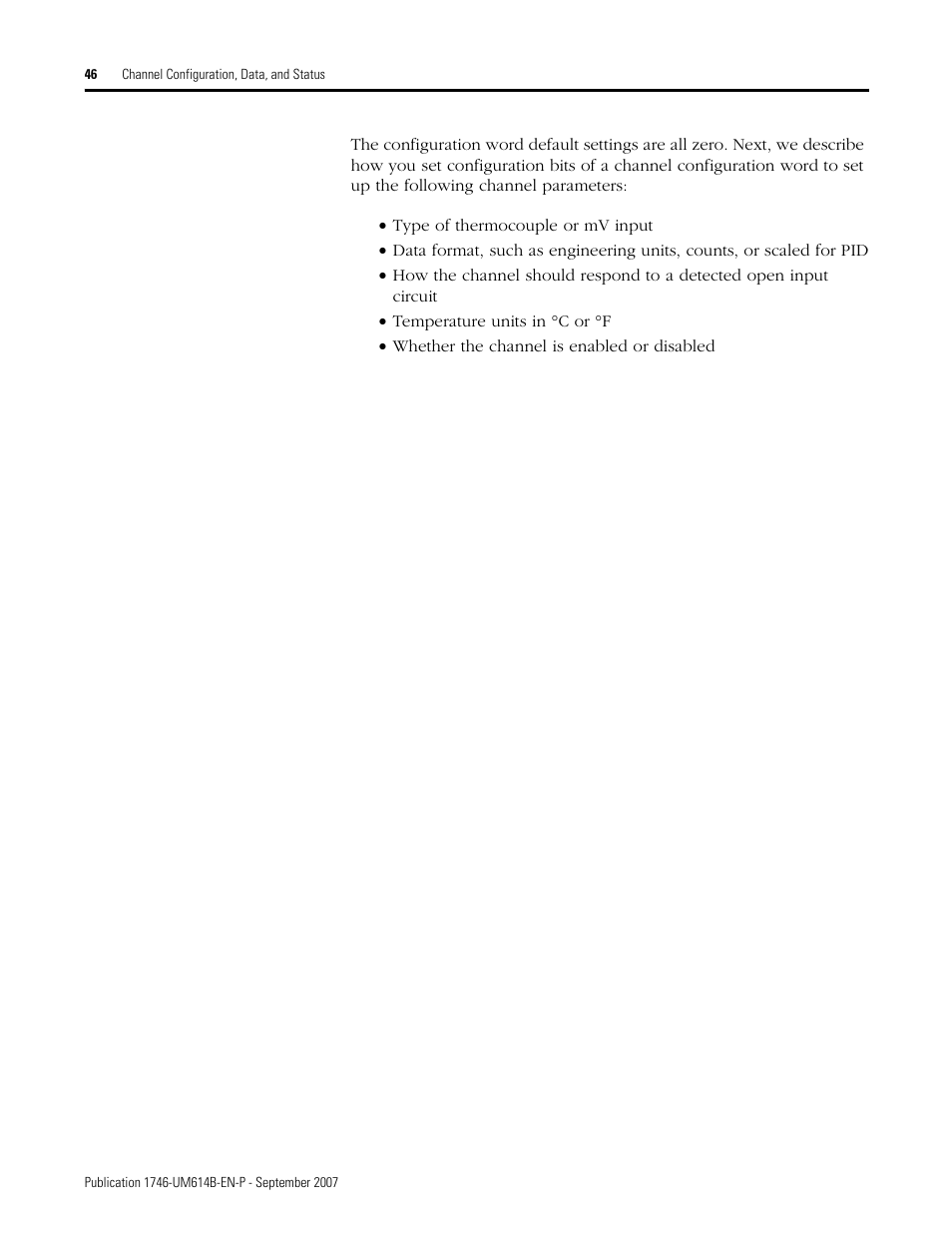 Rockwell Automation 1746-INT4 Thermocouple/MV Isolated/ User Manual User Manual | Page 46 / 116