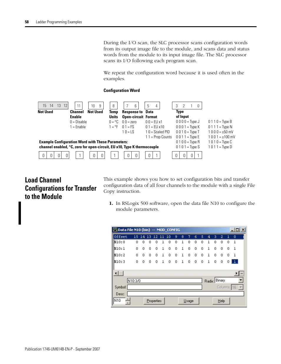 Rockwell Automation 1746-INT4 Thermocouple/MV Isolated/ User Manual User Manual | Page 58 / 116