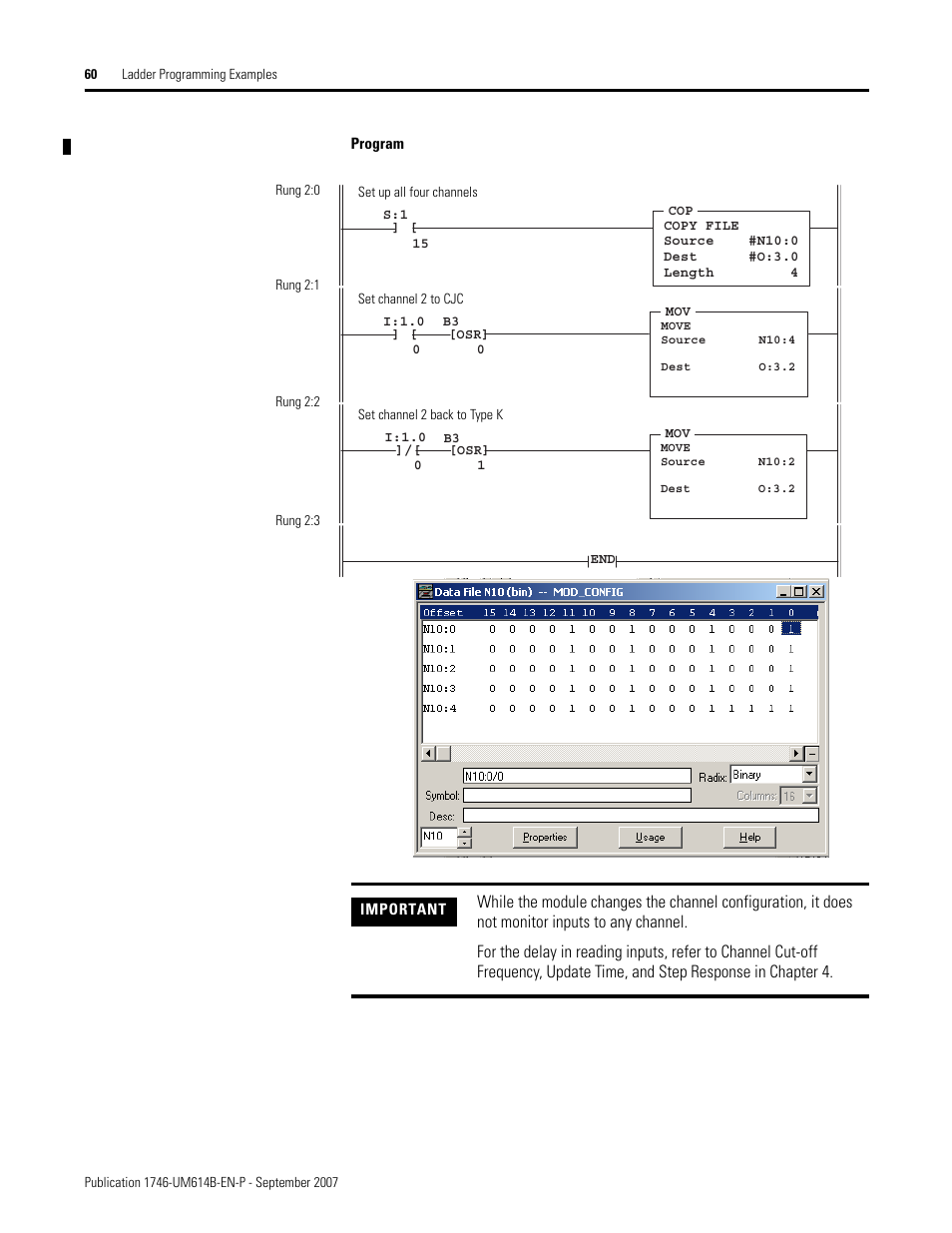 Rockwell Automation 1746-INT4 Thermocouple/MV Isolated/ User Manual User Manual | Page 60 / 116