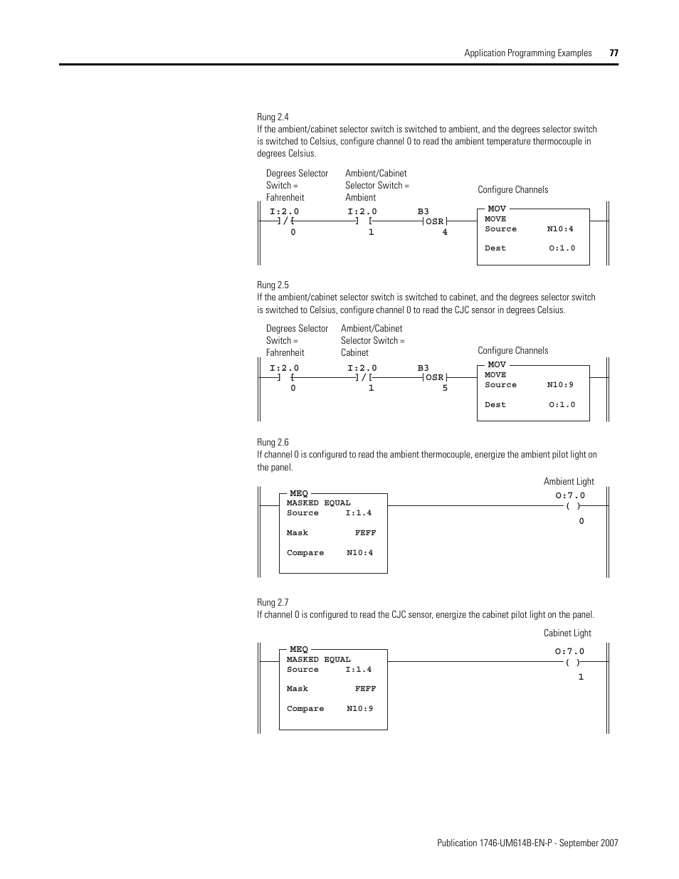 Rockwell Automation 1746-INT4 Thermocouple/MV Isolated/ User Manual User Manual | Page 77 / 116