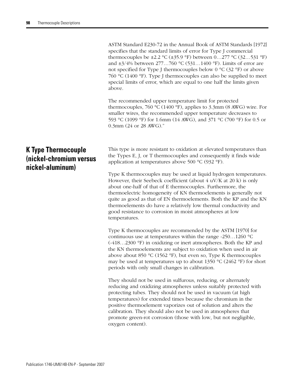 Rockwell Automation 1746-INT4 Thermocouple/MV Isolated/ User Manual User Manual | Page 98 / 116