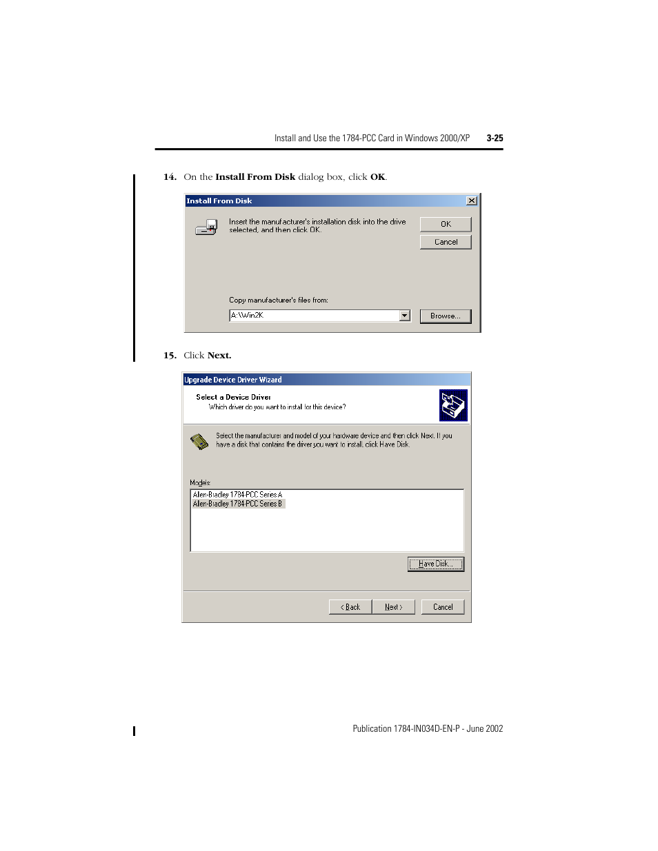 Rockwell Automation 1784-PCC ControlNet Communication Card Installation Instructions User Manual | Page 45 / 104