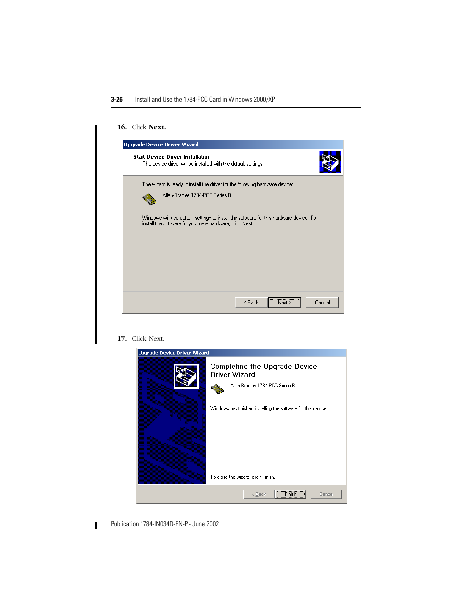 Rockwell Automation 1784-PCC ControlNet Communication Card Installation Instructions User Manual | Page 46 / 104