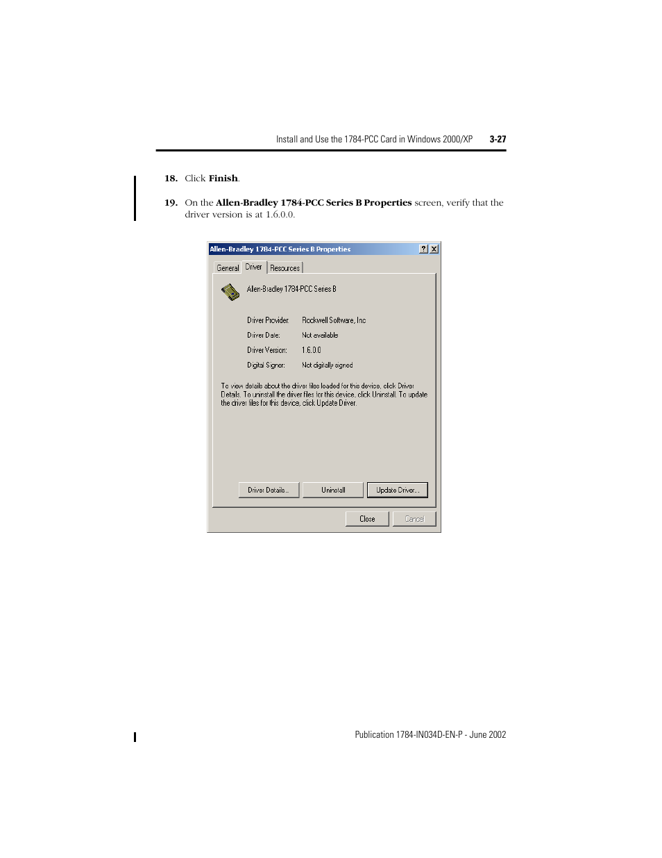 Rockwell Automation 1784-PCC ControlNet Communication Card Installation Instructions User Manual | Page 47 / 104