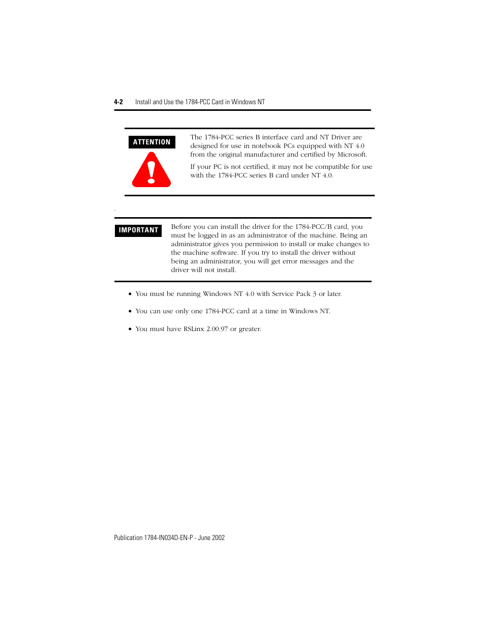 Rockwell Automation 1784-PCC ControlNet Communication Card Installation Instructions User Manual | Page 52 / 104