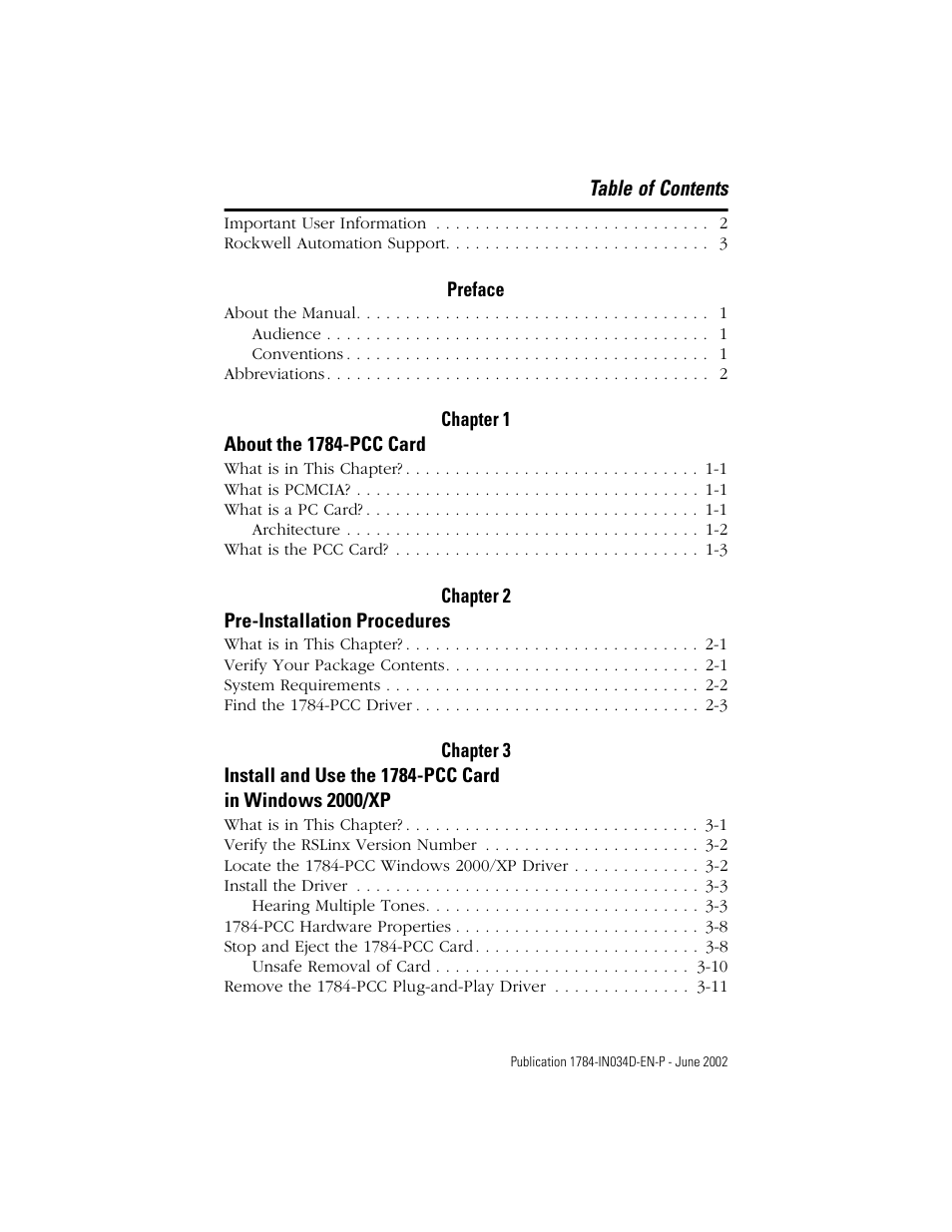 Rockwell Automation 1784-PCC ControlNet Communication Card Installation Instructions User Manual | Page 7 / 104