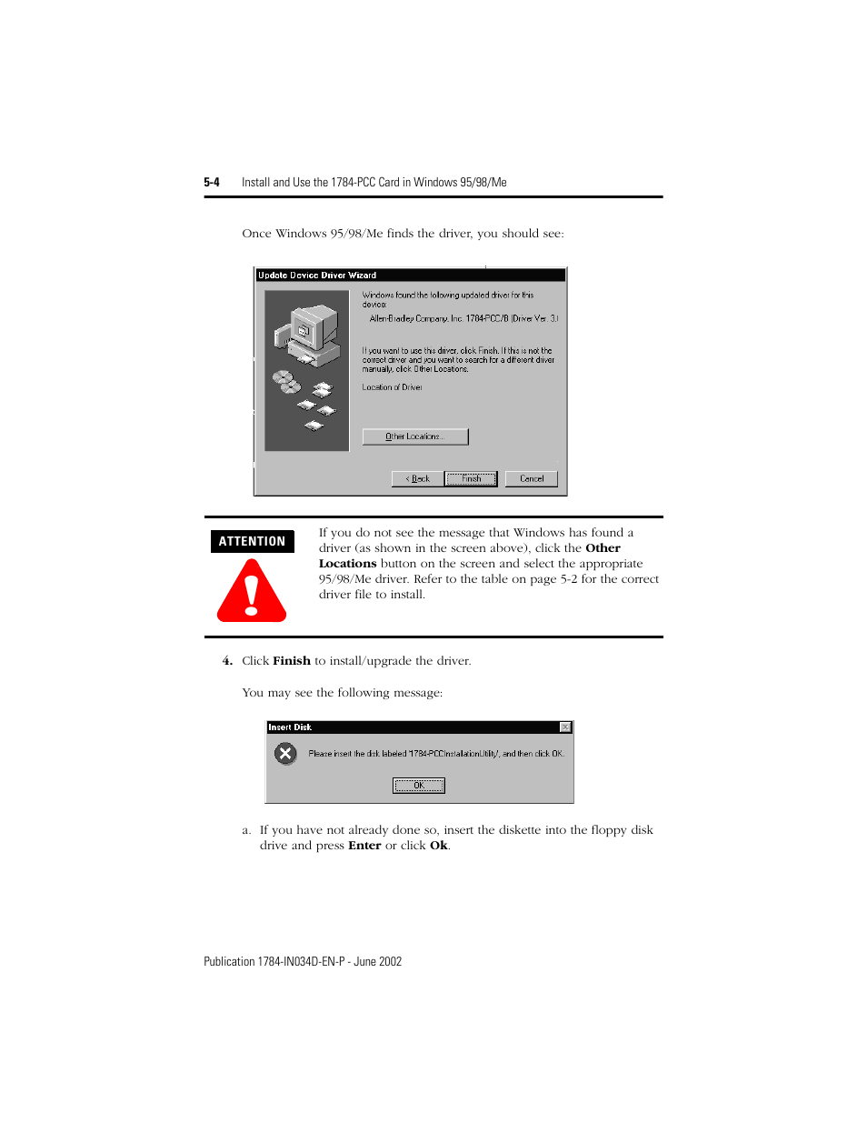Rockwell Automation 1784-PCC ControlNet Communication Card Installation Instructions User Manual | Page 72 / 104