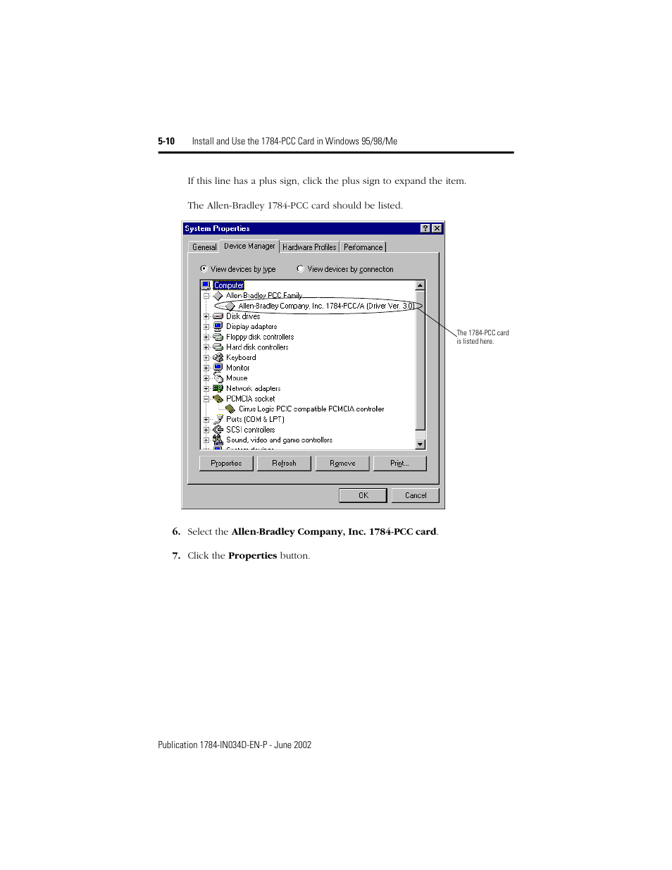 Rockwell Automation 1784-PCC ControlNet Communication Card Installation Instructions User Manual | Page 78 / 104