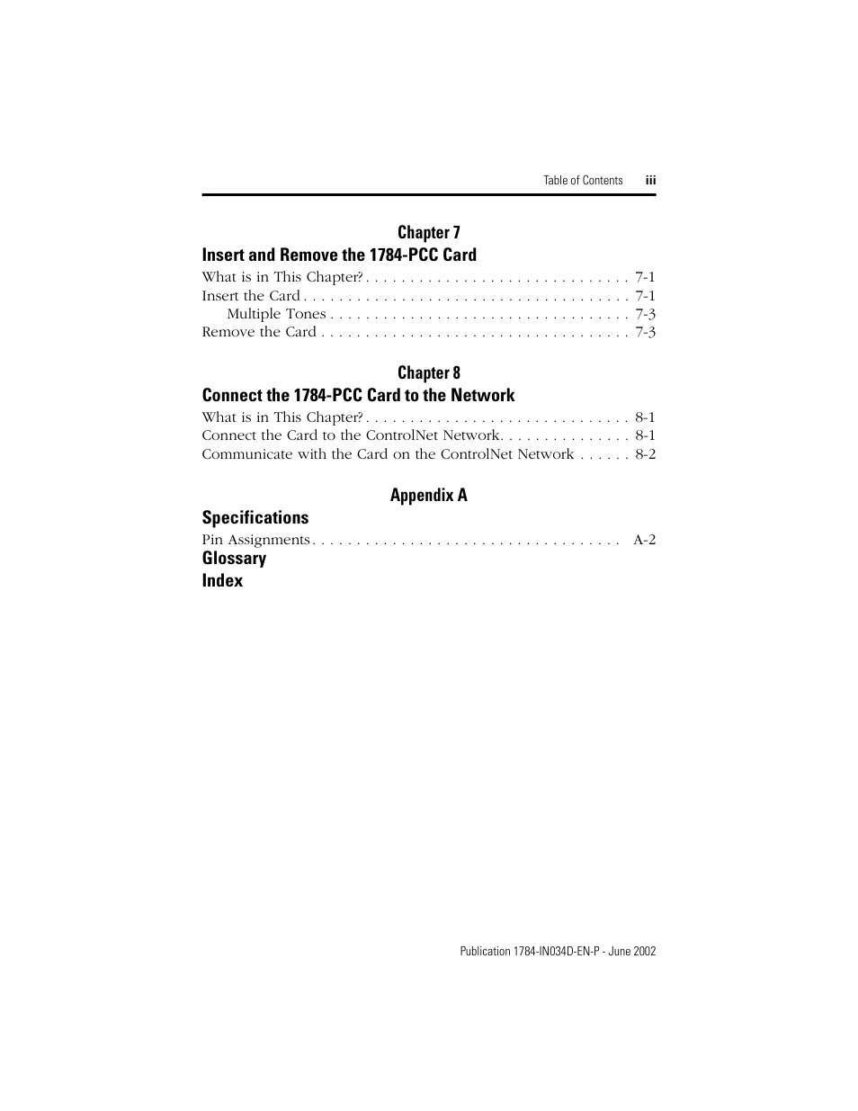 Rockwell Automation 1784-PCC ControlNet Communication Card Installation Instructions User Manual | Page 9 / 104