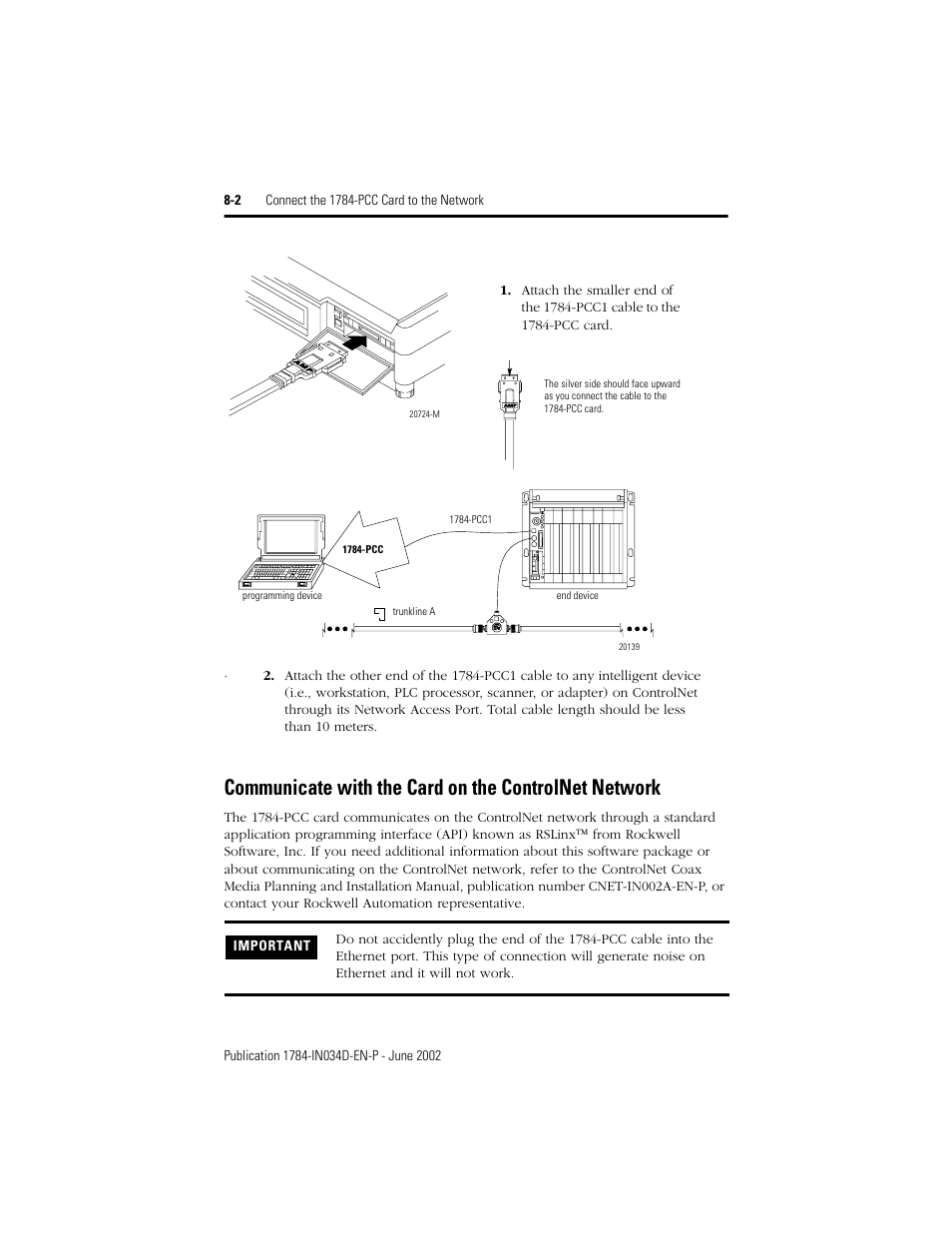 Rockwell Automation 1784-PCC ControlNet Communication Card Installation Instructions User Manual | Page 94 / 104