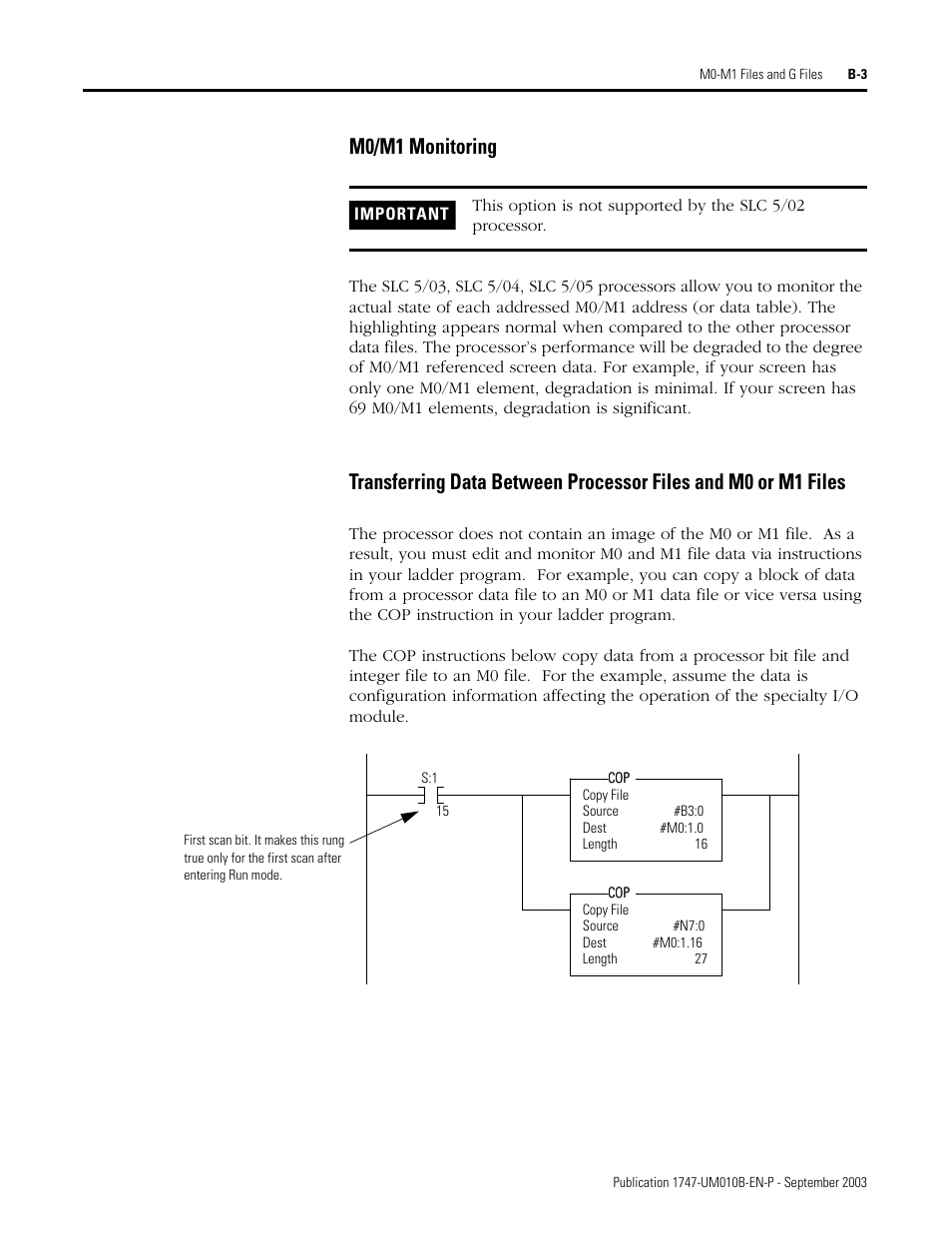 M0/m1 monitoring | Rockwell Automation 1747-BSN Backup Scanner Module User Manual | Page 183 / 204