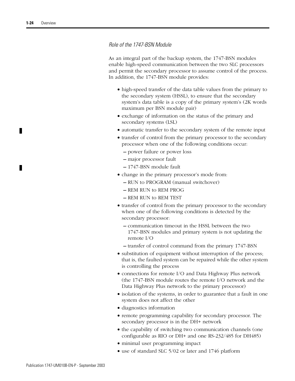 Rockwell Automation 1747-BSN Backup Scanner Module User Manual | Page 38 / 204