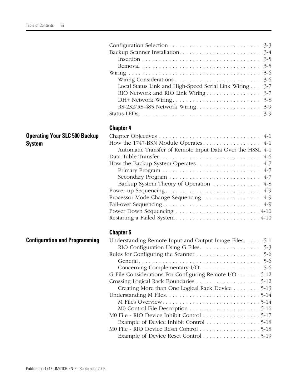 Rockwell Automation 1747-BSN Backup Scanner Module User Manual | Page 6 / 204