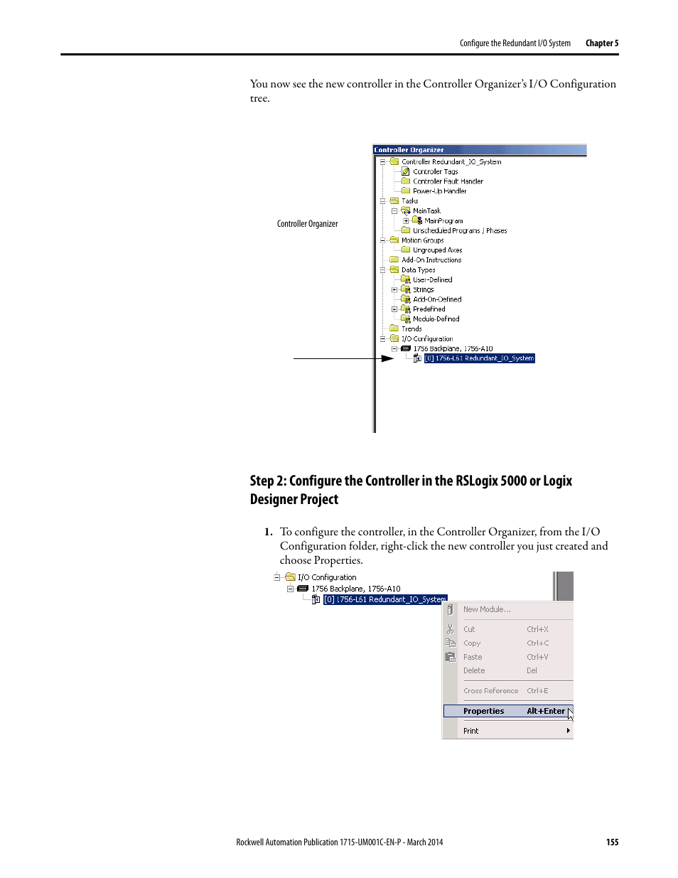 Rockwell Automation 1715-OF8I Redundant I/O System User Manual User Manual | Page 155 / 324