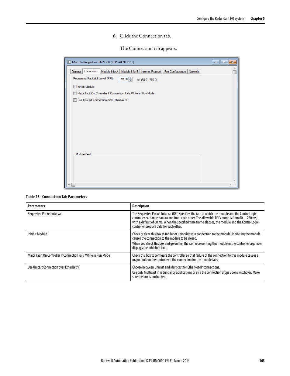 Rockwell Automation 1715-OF8I Redundant I/O System User Manual User Manual | Page 163 / 324