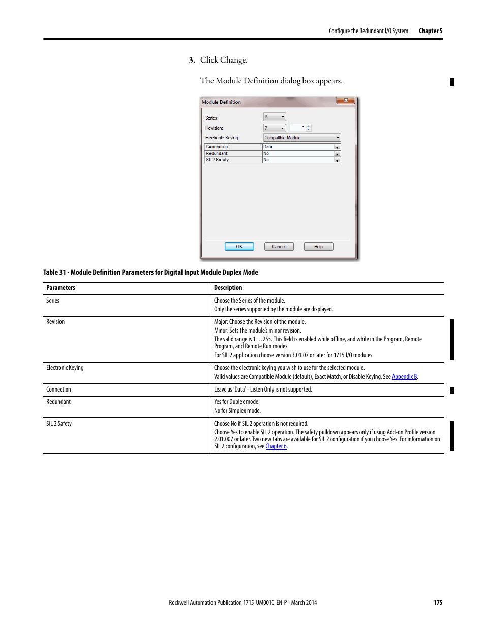 Rockwell Automation 1715-OF8I Redundant I/O System User Manual User Manual | Page 175 / 324