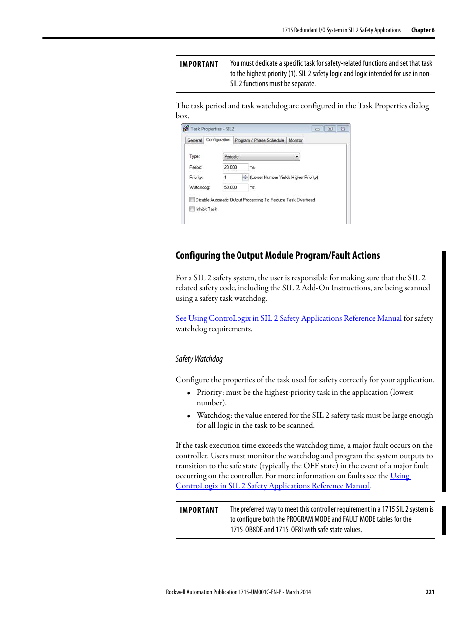 Rockwell Automation 1715-OF8I Redundant I/O System User Manual User Manual | Page 221 / 324