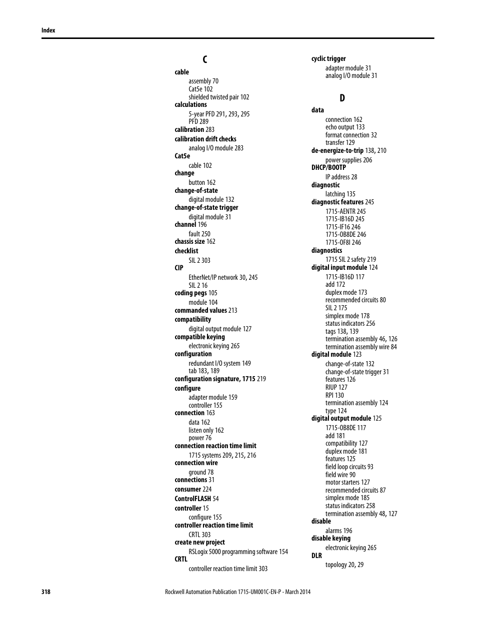 Rockwell Automation 1715-OF8I Redundant I/O System User Manual User Manual | Page 318 / 324