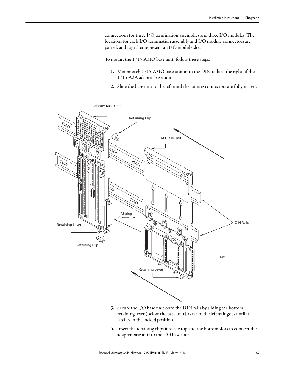 Rockwell Automation 1715-OF8I Redundant I/O System User Manual User Manual | Page 65 / 324