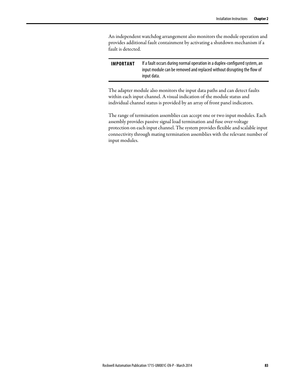 Rockwell Automation 1715-OF8I Redundant I/O System User Manual User Manual | Page 83 / 324