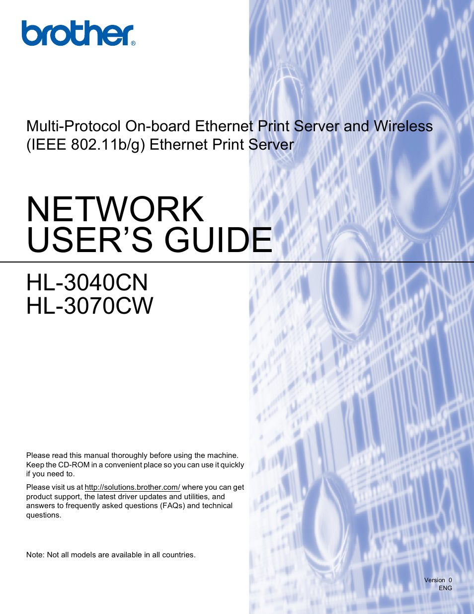 Brother HL 3070CW User Manual | 211 pages