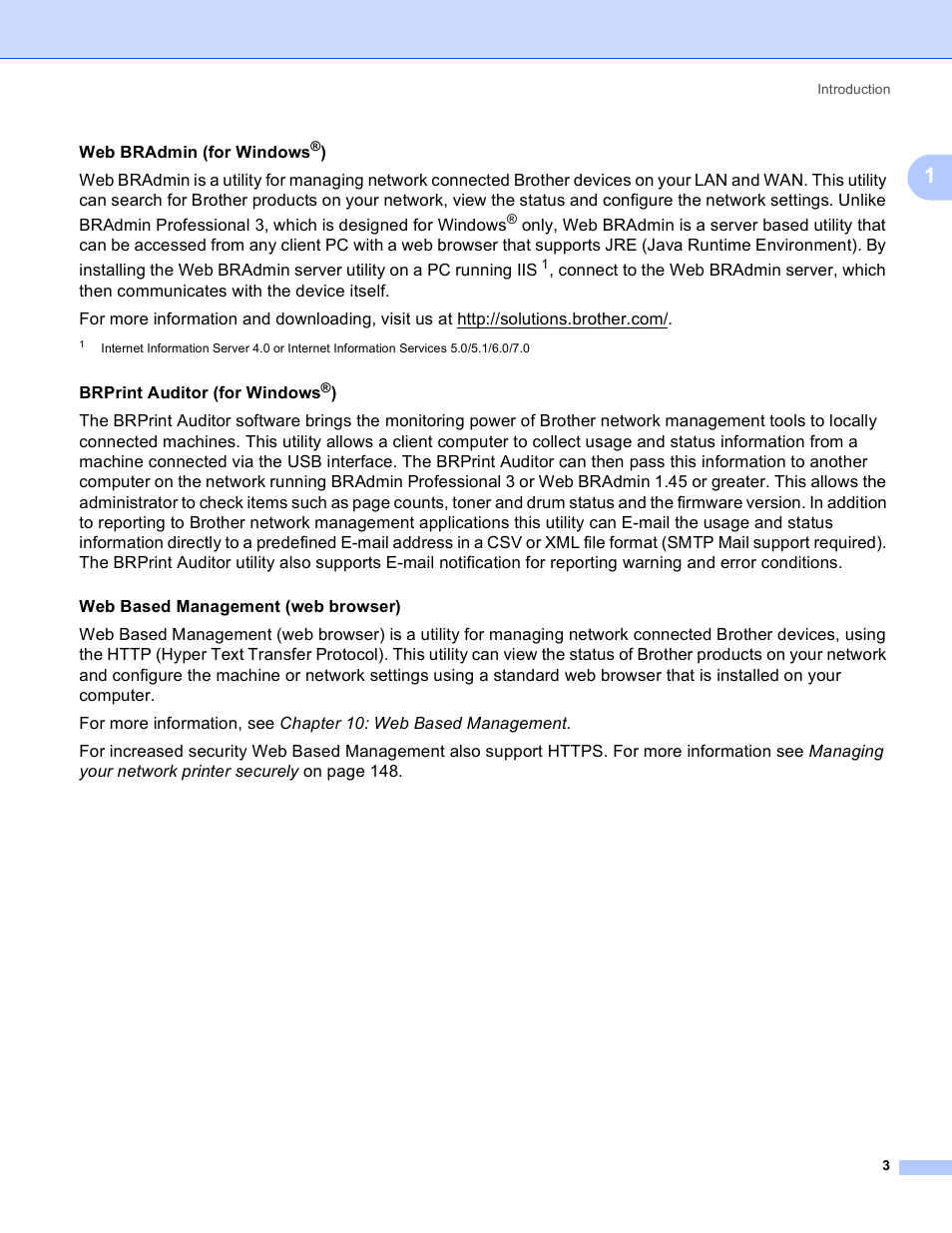Brother HL 3070CW User Manual | Page 13 / 211