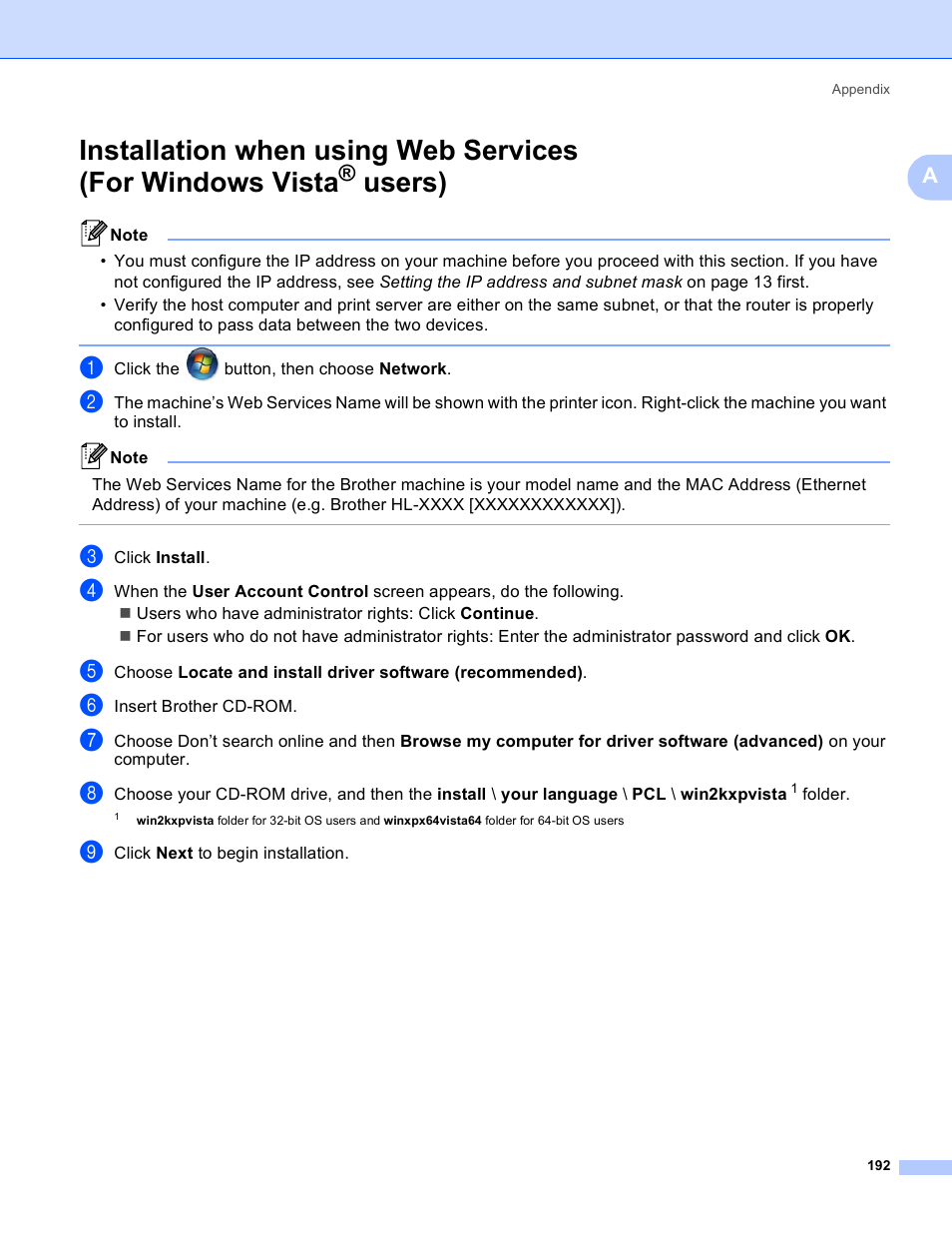 Users) | Brother HL 3070CW User Manual | Page 202 / 211