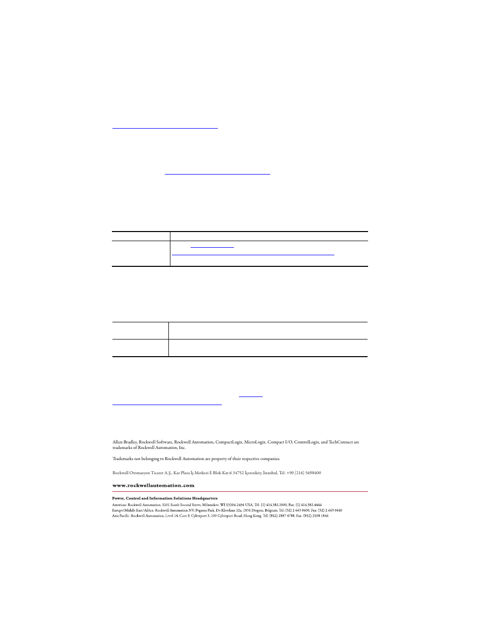 Back cover, Rockwell automation support, Installation assistance | New product satisfaction return, Documentation feedback | Rockwell Automation 1769-HSC Compact High Speed Counter Module User Manual | Page 32 / 32