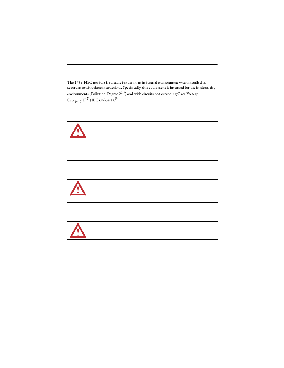 Module installation, Removal and insertion under power (riup), Removable terminal block (rtb) under power | Hazardous location enclosure | Rockwell Automation 1769-HSC Compact High Speed Counter Module User Manual | Page 7 / 32